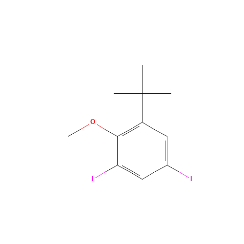 1-tert-butyl-3,5-diiodo-2-methoxybenzene (CAS: 1132940-51-2) - Related Chemical Product