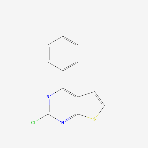 2-chloro-4-phenylthieno[2,3-d]pyrimidine (CAS: 56844-18-9) - Chemical Structure and Molecular Formula 