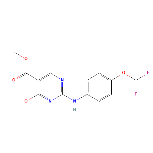 ethyl 2-[4-(difluoromethoxy)anilino]-4-methoxypyrimidine-5-carboxylate (CAS: 1428558-32-0) - Related Chemical Product