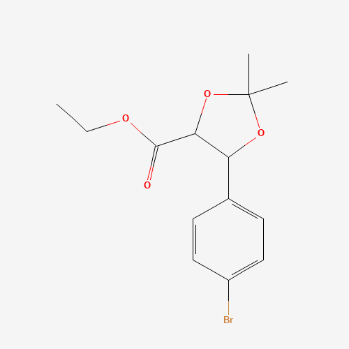 ethyl 5-(4-bromophenyl)-2,2-dimethyl-1,3-dioxolane-4-carboxylate (CAS: 1386999-22-9) - Related Chemical Product