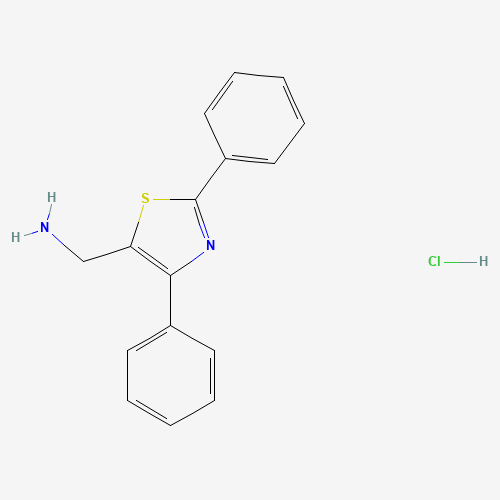 (2,4-diphenyl-1,3-thiazol-5-yl)methanamine;hydrochloride (CAS: 879896-44-3) - Related Chemical Product