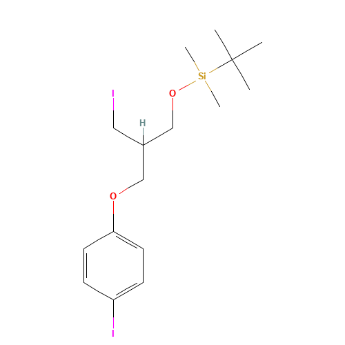 tert-butyl-[2-(iodomethyl)-3-(4-iodophenoxy)propoxy]-dimethylsilane (CAS: 1263188-78-8) - Related Chemical Product