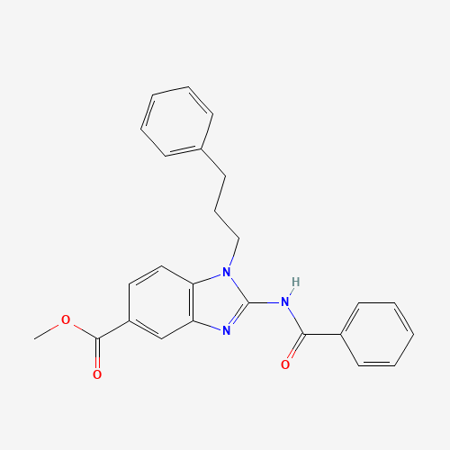 methyl 2-benzamido-1-(3-phenylpropyl)benzimidazole-5-carboxylate (CAS: 1374601-40-7) - Related Chemical Product