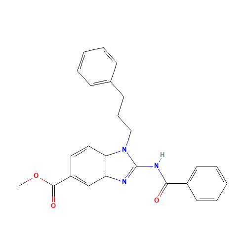 methyl 2-benzamido-1-(3-phenylpropyl)benzimidazole-5-carboxylate (CAS: 1374601-40-7) - Related Chemical Product