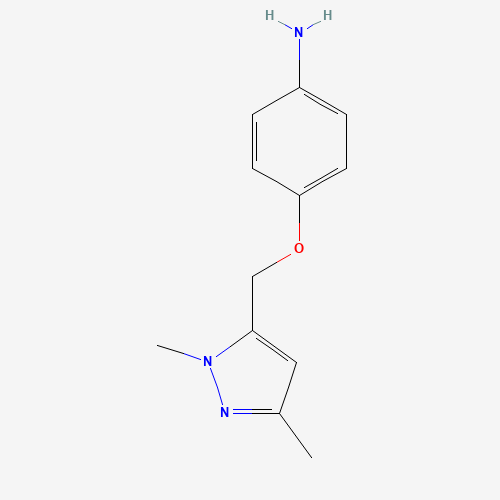 4-[(2,5-dimethylpyrazol-3-yl)methoxy]aniline (CAS: 1146853-32-8) - Related Chemical Product