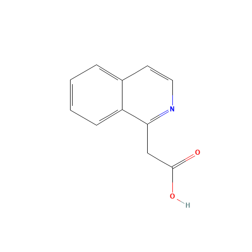 2-isoquinolin-1-ylacetic acid (CAS: 855292-39-6) - Chemical Structure and Molecular Formula 