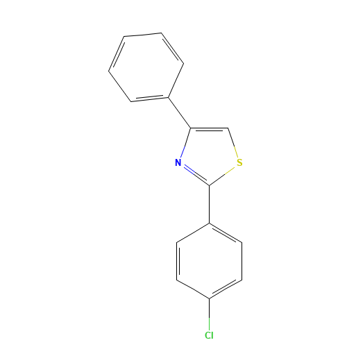 2-(4-chlorophenyl)-4-phenyl-1,3-thiazole (CAS: 2227-72-7) - Related Chemical Product