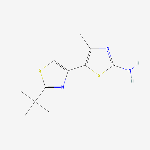 5-(2-tert-butyl-1,3-thiazol-4-yl)-4-methyl-1,3-thiazol-2-amine (CAS: 1163707-28-5) - Related Chemical Product