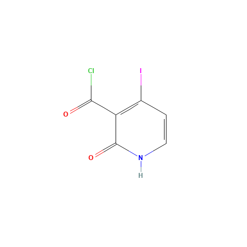 4-iodo-2-oxo-1H-pyridine-3-carbonyl chloride (CAS: 913378-47-9) - Chemical Structure and Molecular Formula 