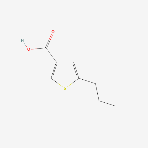 5-propylthiophene-3-carboxylic acid (CAS: 883546-51-8) - Chemical Structure and Molecular Formula 