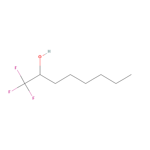 1,1,1-trifluorooctan-2-ol (CAS: 453-43-0) - Chemical Structure and Molecular Formula 