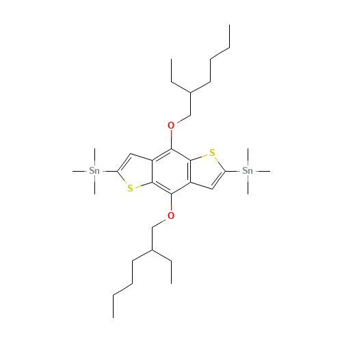 [4,8-bis(2-ethylhexoxy)-2-trimethylstannylthieno[2,3-f][1]benzothiol-6-yl]-trimethylstannane (CAS: 1160823-78-8) - Related Chemical Product