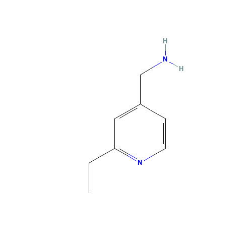 (2-ethylpyridin-4-yl)methanamine (CAS: 645418-40-2) - Chemical Structure and Molecular Formula 