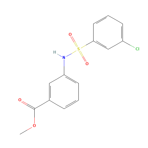 methyl 3-[(3-chlorophenyl)sulfonylamino]benzoate (CAS: 749884-41-1) - Related Chemical Product