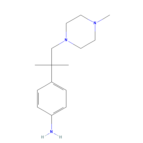 4-[2-methyl-1-(4-methylpiperazin-1-yl)propan-2-yl]aniline (CAS: 1432130-43-2) - Related Chemical Product