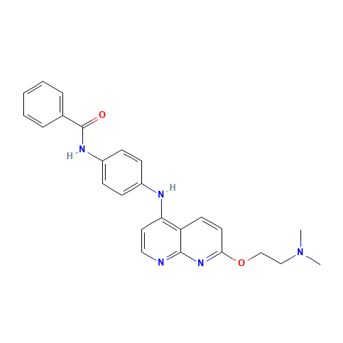 N-[4-[[7-[2-(dimethylamino)ethoxy]-1,8-naphthyridin-4-yl]amino]phenyl]benzamide (CAS: 1203509-97-0) - Related Chemical Product