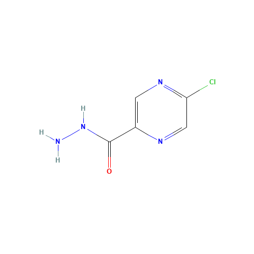 5-chloropyrazine-2-carbohydrazide (CAS: 848952-83-0) - Chemical Structure and Molecular Formula 