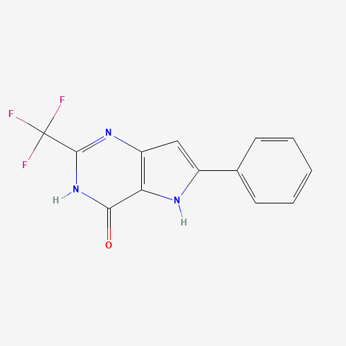 6-phenyl-2-(trifluoromethyl)-1,5-dihydropyrrolo[3,2-d]pyrimidin-4-one (CAS: 237435-53-9) - Related Chemical Product