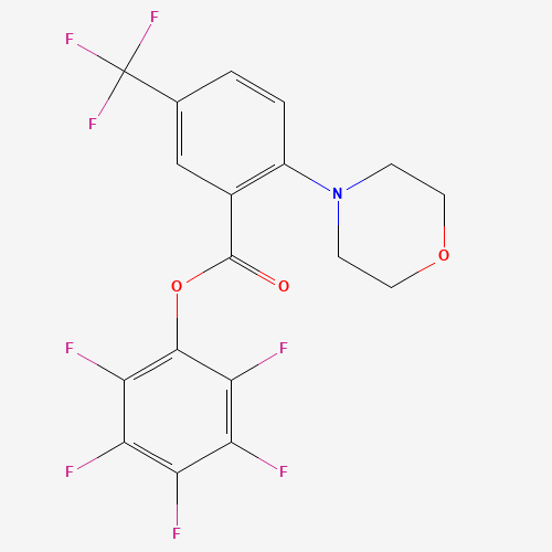 (2,3,4,5,6-pentafluorophenyl) 2-morpholin-4-yl-5-(trifluoromethyl)benzoate (CAS: 898289-52-6) - Related Chemical Product