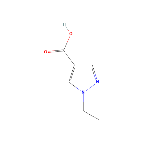1-ethylpyrazole-4-carboxylic acid (CAS: 400858-54-0) - Chemical Structure and Molecular Formula 