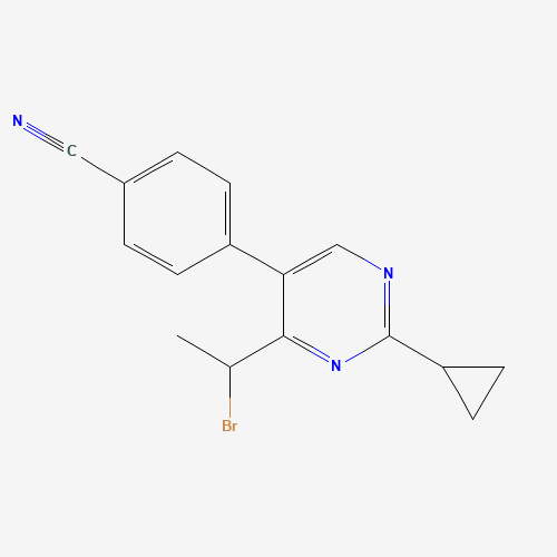 4-[4-(1-bromoethyl)-2-cyclopropylpyrimidin-5-yl]benzonitrile (CAS: 918422-31-8) - Related Chemical Product
