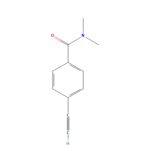 4-ethynyl-N,N-dimethylbenzamide (CAS: 851895-23-3) - Chemical Structure and Molecular Formula 