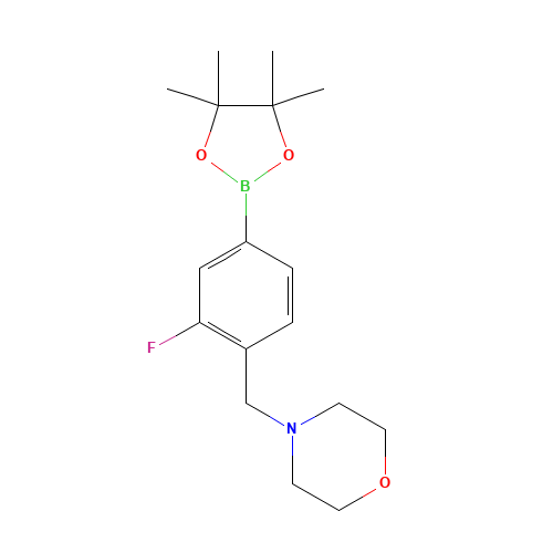 4-[[2-fluoro-4-(4,4,5,5-tetramethyl-1,3,2-dioxaborolan-2-yl)phenyl]methyl]morpholine (CAS: 1073354-74-1) - Related Chemical Product