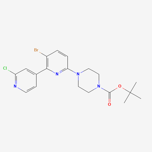 tert-butyl 4-[5-bromo-6-(2-chloropyridin-4-yl)pyridin-2-yl]piperazine-1-carboxylate (CAS: 1201674-82-9) - Related Chemical Product