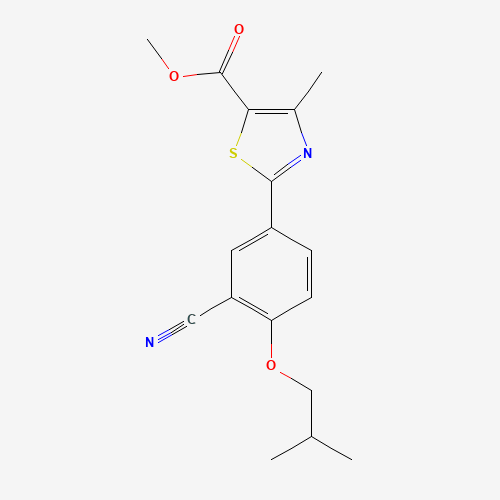 methyl 2-[3-cyano-4-(2-methylpropoxy)phenyl]-4-methyl-1,3-thiazole-5-carboxylate (CAS: 923942-34-1) - Related Chemical Product