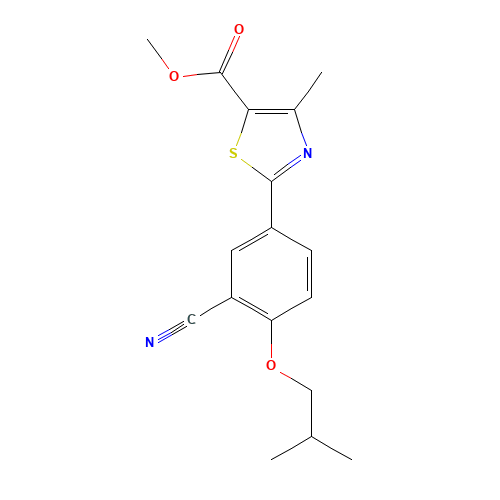 methyl 2-[3-cyano-4-(2-methylpropoxy)phenyl]-4-methyl-1,3-thiazole-5-carboxylate (CAS: 923942-34-1) - Related Chemical Product