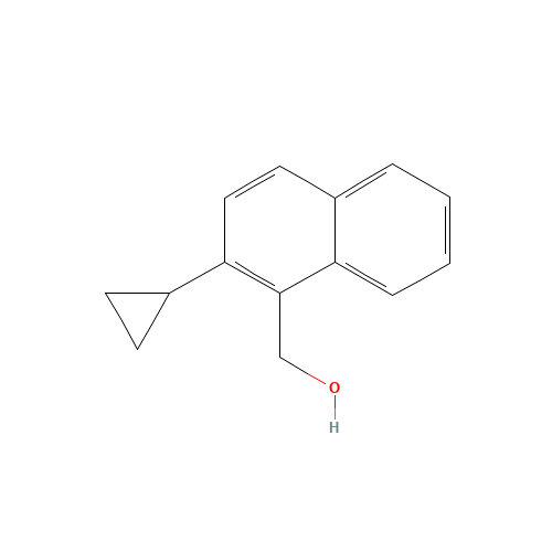 (2-cyclopropylnaphthalen-1-yl)methanol (CAS: 1539309-47-1) - Chemical Structure and Molecular Formula 