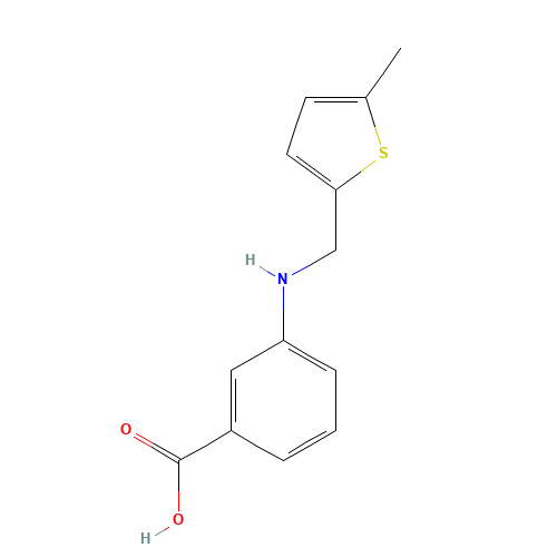 3-[(5-methylthiophen-2-yl)methylamino]benzoic acid (CAS: 869950-50-5) - Related Chemical Product