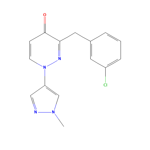 3-[(3-chlorophenyl)methyl]-1-(1-methylpyrazol-4-yl)pyridazin-4-one (CAS: 1314392-52-3) - Related Chemical Product