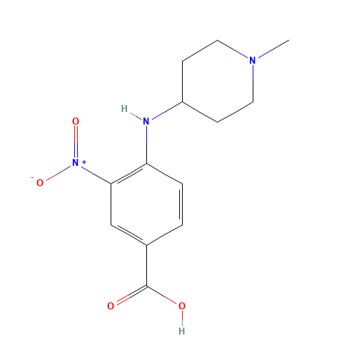4-[(1-methylpiperidin-4-yl)amino]-3-nitrobenzoic acid (CAS: 1096849-67-0) - Related Chemical Product