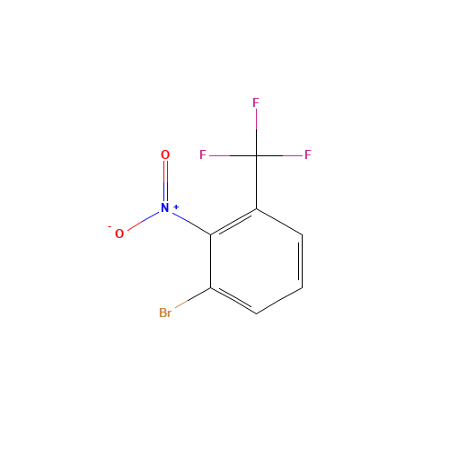 1-bromo-2-nitro-3-(trifluoromethyl)benzene (CAS: 668-28-0) - Chemical Structure and Molecular Formula 