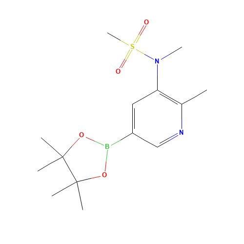 N-methyl-N-[2-methyl-5-(4,4,5,5-tetramethyl-1,3,2-dioxaborolan-2-yl)pyridin-3-yl]methanesulfonamide (CAS: 1257554-03-2) - Related Chemical Product