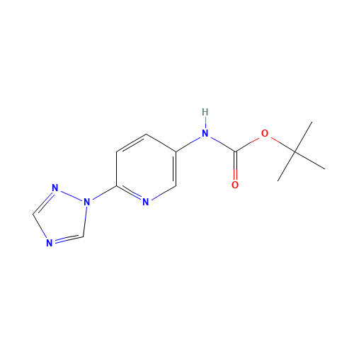 tert-butyl N-[6-(1,2,4-triazol-1-yl)pyridin-3-yl]carbamate (CAS: 1266335-78-7) - Related Chemical Product