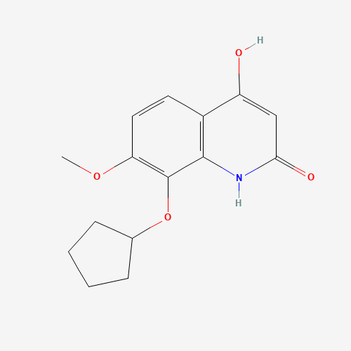 8-cyclopentyloxy-4-hydroxy-7-methoxy-1H-quinolin-2-one (CAS: 1001061-79-5) - Related Chemical Product