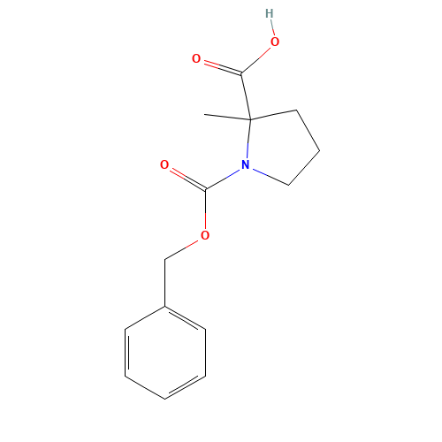 2-methyl-1-phenylmethoxycarbonylpyrrolidine-2-carboxylic acid (CAS: 63427-91-8) - Related Chemical Product