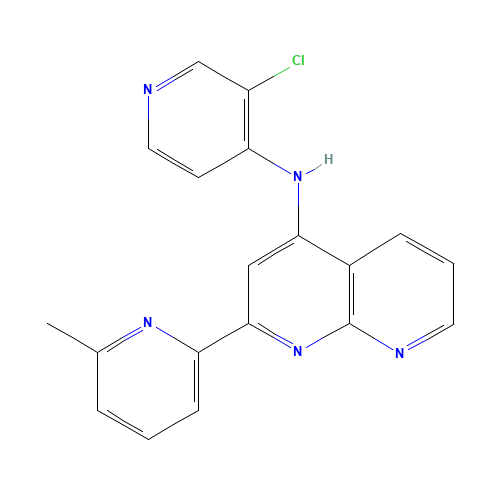 N-(3-chloropyridin-4-yl)-2-(6-methylpyridin-2-yl)-1,8-naphthyridin-4-amine (CAS: 1330532-13-2) - Related Chemical Product