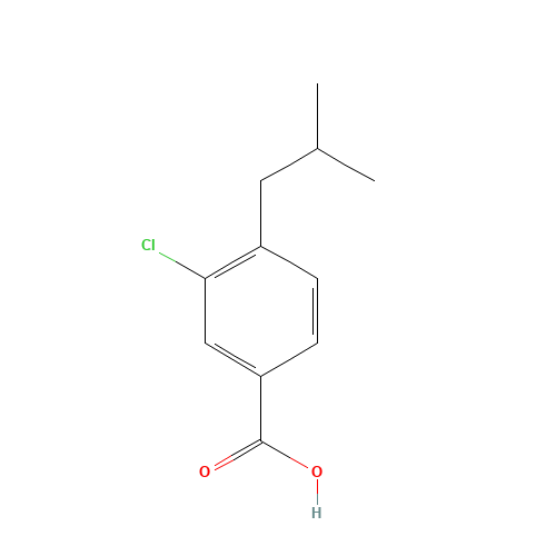 3-chloro-4-(2-methylpropyl)benzoic acid (CAS: 885706-15-0) - Related Chemical Product