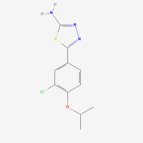 5-(3-chloro-4-propan-2-yloxyphenyl)-1,3,4-thiadiazol-2-amine (CAS: 1258440-61-7) - Related Chemical Product