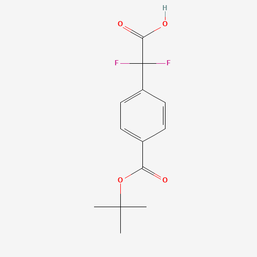 2,2-difluoro-2-[4-[(2-methylpropan-2-yl)oxycarbonyl]phenyl]acetic acid (CAS: 1211594-71-6) - Related Chemical Product