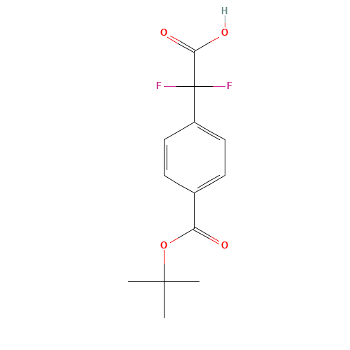 2,2-difluoro-2-[4-[(2-methylpropan-2-yl)oxycarbonyl]phenyl]acetic acid (CAS: 1211594-71-6) - Related Chemical Product