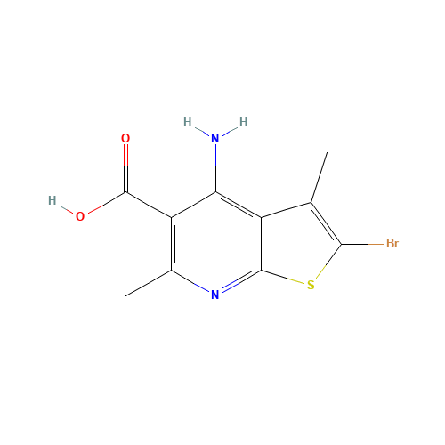 4-amino-2-bromo-3,6-dimethylthieno[2,3-b]pyridine-5-carboxylic acid (CAS: 1312594-82-3) - Related Chemical Product