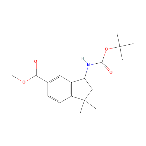 methyl 1,1-dimethyl-3-[(2-methylpropan-2-yl)oxycarbonylamino]-2,3-dihydroindene-5-carboxylate (CAS: 1246505-85-0) - Related Chemical Product