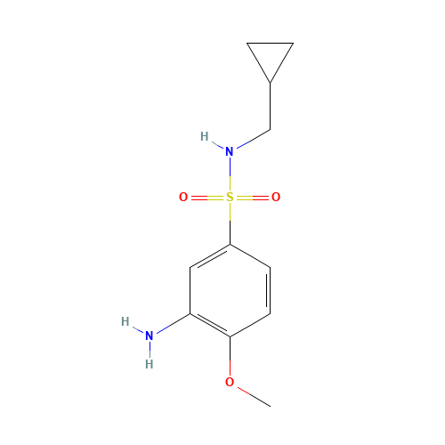 3-amino-N-(cyclopropylmethyl)-4-methoxybenzenesulfonamide (CAS: 1040014-67-2) - Related Chemical Product