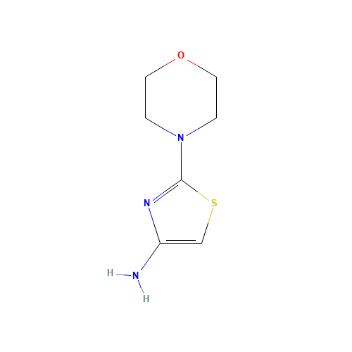 2-morpholin-4-yl-1,3-thiazol-4-amine (CAS: 695147-00-3) - Chemical Structure and Molecular Formula 