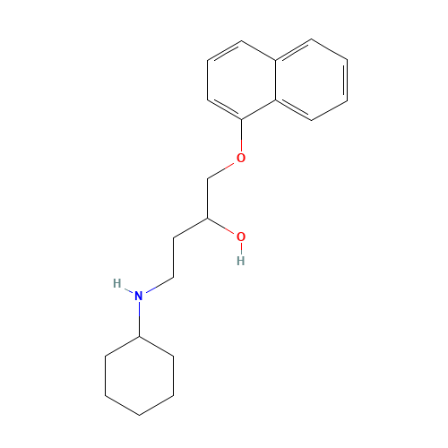 4-(cyclohexylamino)-1-naphthalen-1-yloxybutan-2-ol (CAS: 57281-35-3) - Related Chemical Product