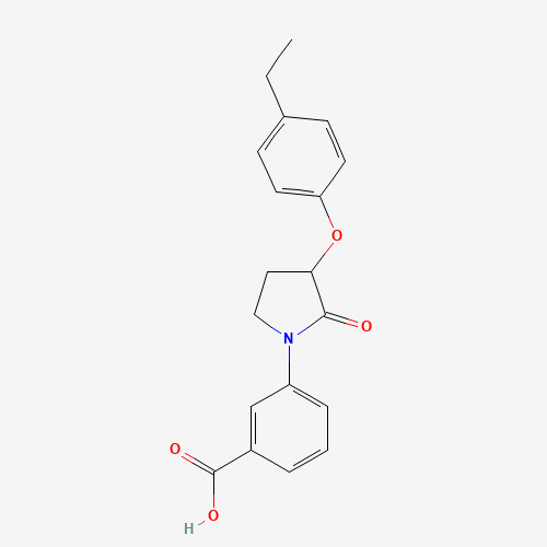 3-[3-(4-ethylphenoxy)-2-oxopyrrolidin-1-yl]benzoic acid (CAS: 649774-27-6) - Related Chemical Product
